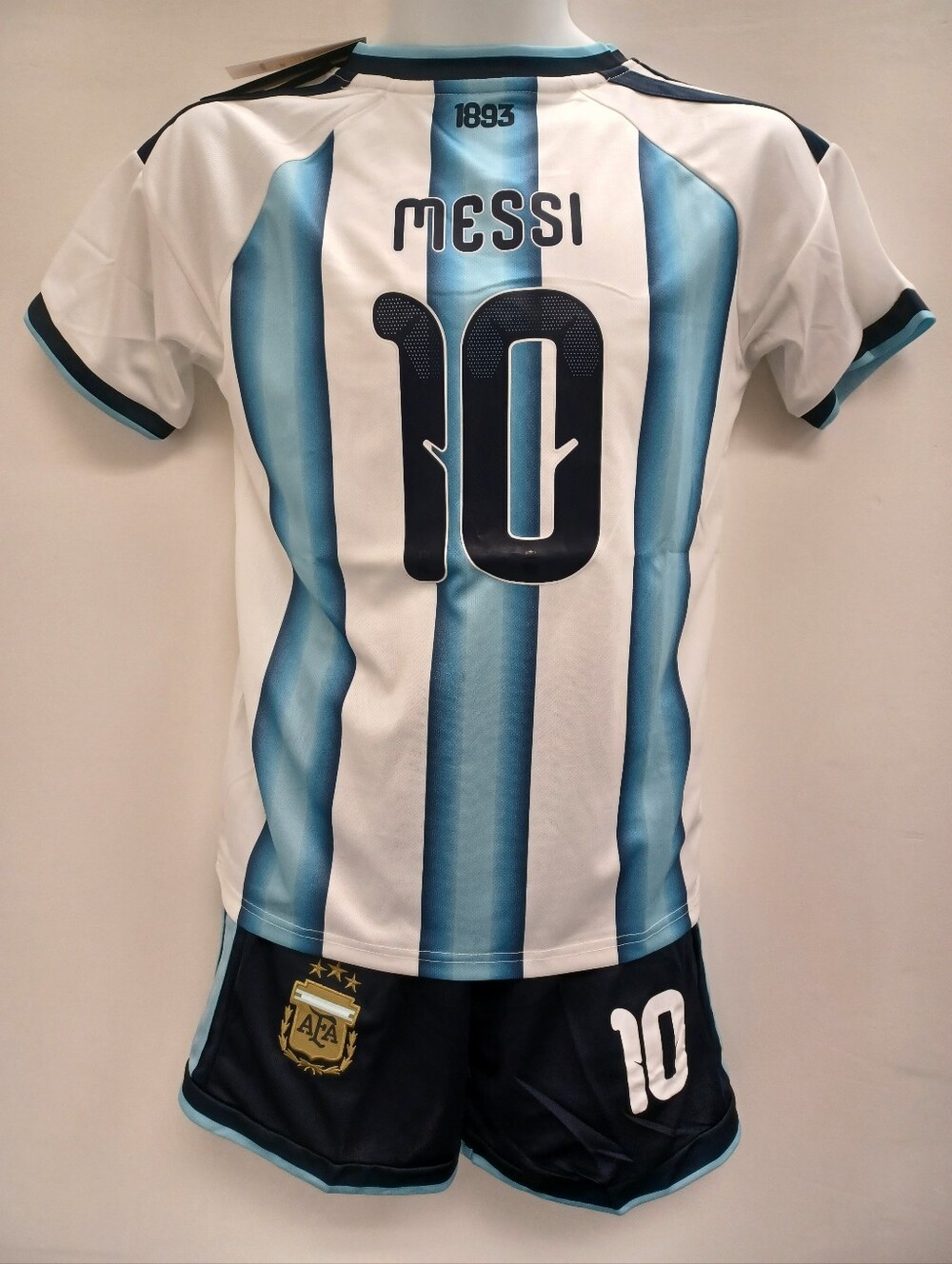 Kids Argentina #10 Mess! 2026 Soccer Jersey and Shorts Set.